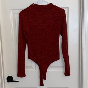 Dark red/black bodysuit